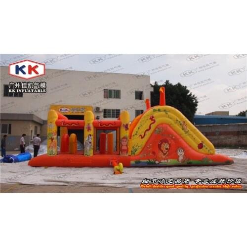 EN14960 Water Proof / Fire Retardant Adult Inflatable Obstacle Course