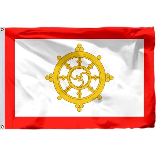 India Sikkim Flag 150X90cm (3x5FT) 120g 100D Polyester Double Stitched High Quality Free Shipping