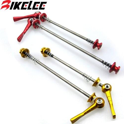 Hot 48g / pair Quick Release Bicycle Titanium Skewers MTB Road Quick Locking Wheel Bike Front 100 Rear 130 /135 mm Cycling Parts