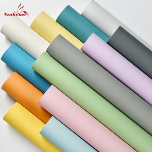 Matte Decorative Film Self-Adhesive Wallpapers Furniture Renovation Vinyl Wall Stickers Desk Cabinets Waterproof Contact Paper