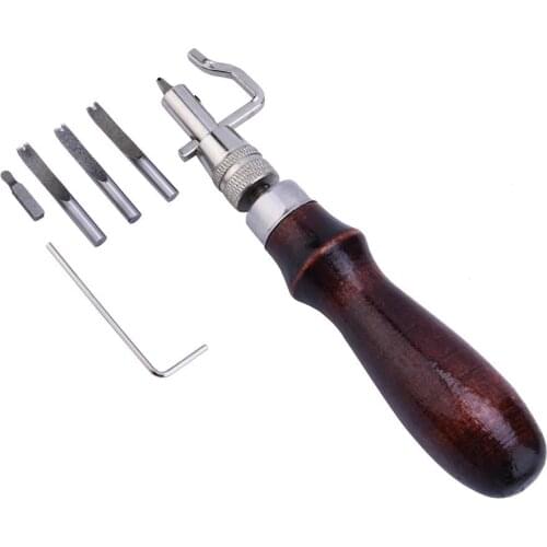 7-In-1 Multi-Purpose Leather Paper Cloth Craft Tool Set Edge Pressing Cutting Groover DIY Hand Stitching Sewing Tool