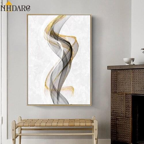 Fashion Line Abstract Style Decoration Posters and Prints Canvas Art Paintings Wall Pictures for Living Room Office Home Decor