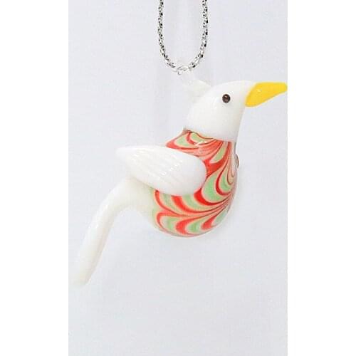Murano Handmade Glass art Bird Figurine ornament mini animal Pendant home garden decor accessories Christmas gifts for children
