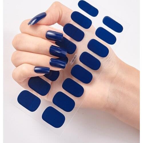 Full Beauty Nailart Sticker Nail Polish Stickers Foil Nail Art Stickers 2020 Pure Solid Color Decals Plain Stickers Nail Tape