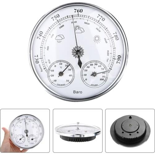 New 3 In 1 Thermometer Hygrometer Barometer Household Indoor Weather Station Thermometer Tool 0-100(RH) 30-50 Degree