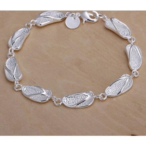 Wholesale unique design beautiful fashion women Silver color Jewelry High quality Bracelets factory price free shipping H155