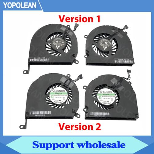 Left + Right Green Label CPU Cooler Cooling Fan For Macbook Pro 15" A1286 2008 2009 2010 2011 2012 Years