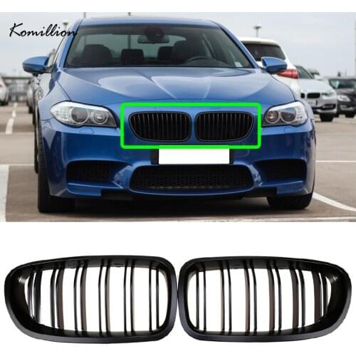 Car Front Bumper Center Double Kidney Grille Hood Racing Grills for BMW 5-Series F10 Sedan M5 Touring 2010-2016 Exterior Parts