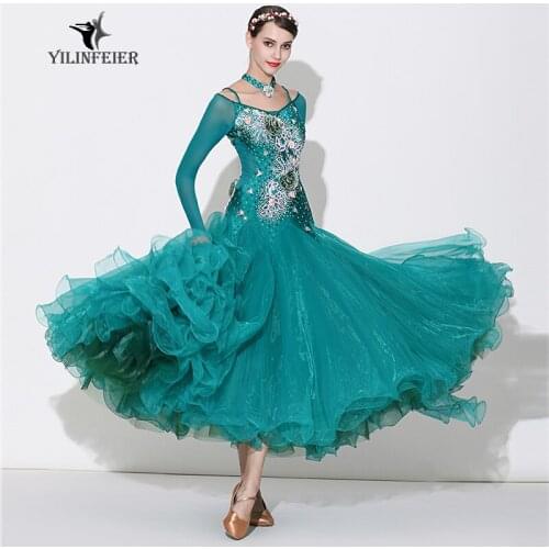 High-grade ballroom waltz dance dress ballroom dance competition dresses standard ballroom dancing clothes tango dress S7033