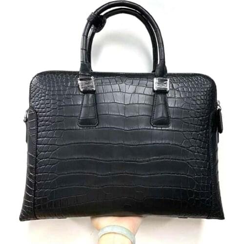 Xinepiju new arrival men handbag crocodile leather bag crocodile bag men crocodile handbag business man office business trip