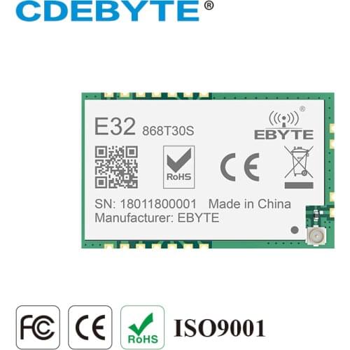 SX1276 862~893MHz 30dBm LoRa UART wireless transceiver module 8km SMD FSK E32-868T30S CDEBYTE transmittre and receiver
