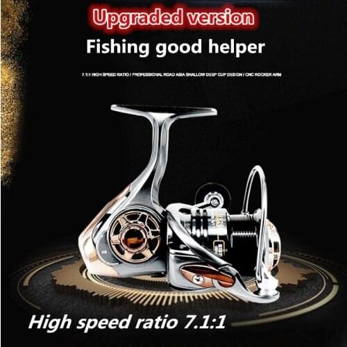 High Speed Ratio Spinning Fishing Reel Long Spool With Coil Spares Metal 2000 3000 5000 Carp Sea Saltwater Wheel Left Right Hand