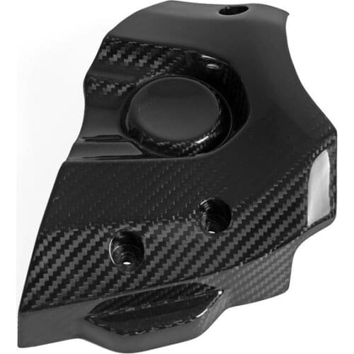 100% Real Carbon Fiber Engine Front Sprocket Cover Chain Guard Protector For YAMAHA MT07 MT-07 FZ07 FZ-07 2018 2019