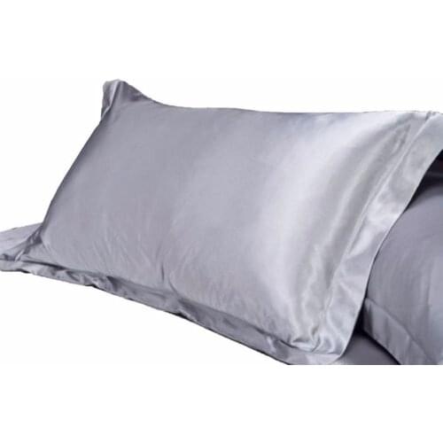 1pc Pure Emulation Silk Satin Pillowcase Single Pillow Cover Multicolor