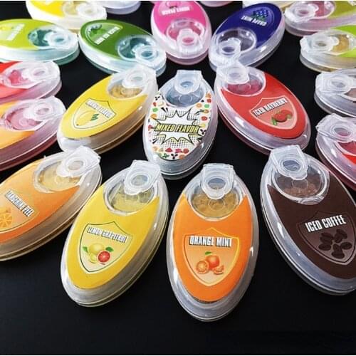 100pcs Mix/SingleFruit Flavor Menthol Capsule Mint Beads Explosion Pops Cigarette Filter Brush Ball for Smoking