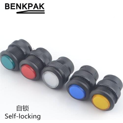 16MM self-lock push button switch ON-OFF with LED lighting DC 3V