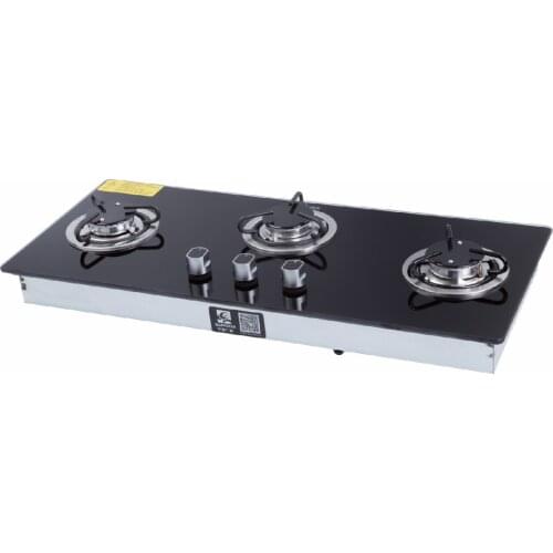 Boat Caravan Camper 3 Buner LPG Gas Stove Hob With Tempered Glass 715*310*70mm GR-B006
