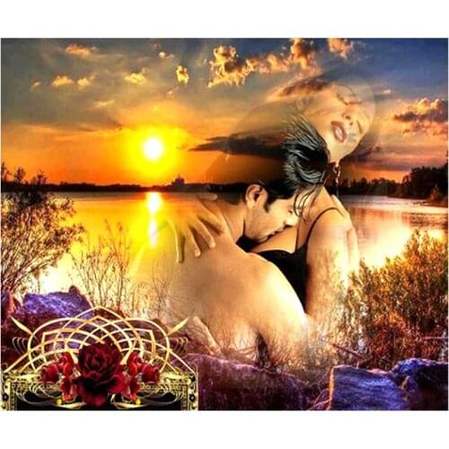 5D DIY Diamond Painting "Landscape Lover" Embroidery Full Round Diamond Cross Stitch Rhinestone Mosaic Painting Decor