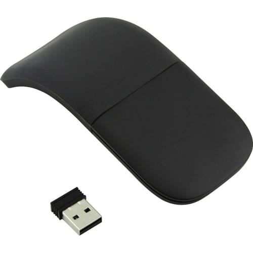 CHYI 2.4G Wireless Foldable Arc Touch Mouse Ultra Thin Laser 800/1200/1600 DPI For Microsoft PC Laptop