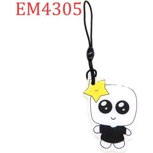 125Khz Rewritable Writable Keyfobs Key Fobs RFID Proximity EM4305 EM4205 Cartoon Trinket Key Ring Token Tag Access Control 1pcs