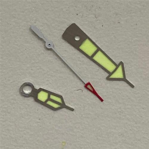 Watch Hands Needles Pointer with C3 Luminous for Diving Watch SKX / SBBN for NH35A / NH36A Movement Watch Accessories