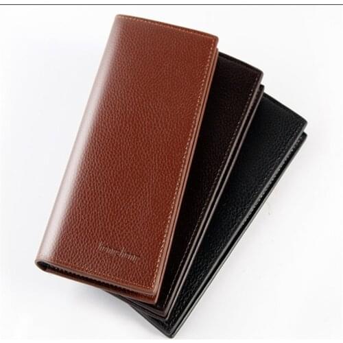 Mens Wallets Vintage Look Long Wallet PU Leather Wallet Men Male Purse Card Case Cash Holder Carteira Feminina