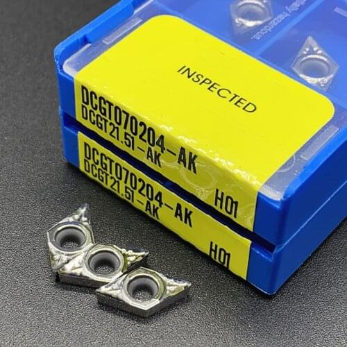 DCGT070202-AK HO1 Aluminum Cutting Tools CNC Machine Cutting Tools Copper And Aluminum TDCGT070208 DCGT070204-AK H01