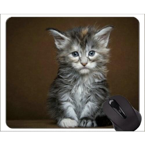 Gaming Mouse Pad Custom,Kitten animal cute cat Non-Slip Rubber Base Mousepad