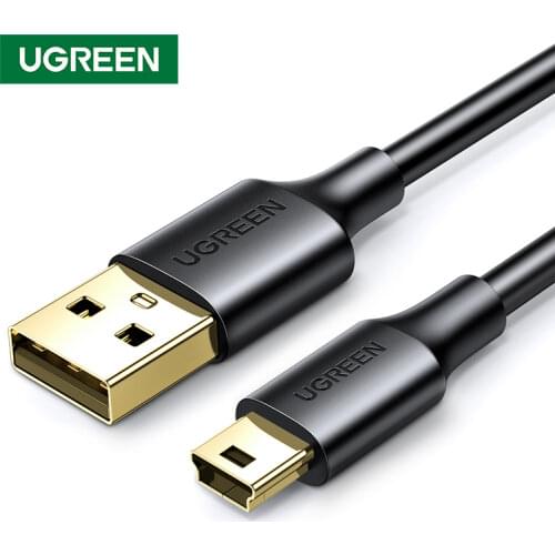 Ugreen Mini USB Cable Mini USB to USB For Card Reader Mobile hard drive MP3 MP4 Player Fast Data Mini USB Cable Digital Camera