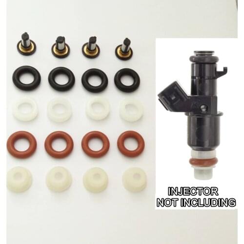 4sets Fuel Injector Repair Kit For Keihin FJ1203 FJ1045 FJ785 FJ486 16450PWA003 16450-RNA-A01 Fit For Honda Car AY-RK068