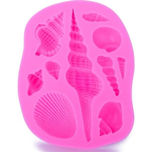 Angel Wings Food grade 3D fondant cake silicone mold DIY Shell conch for Reverse forming chocolate kitchen decoration tools 1102