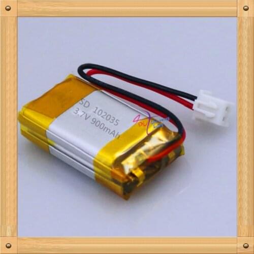 XHR-2P 2.54 900mAh 502035*2 3.7V lithium polymer battery 102035 recorder massage beauty device