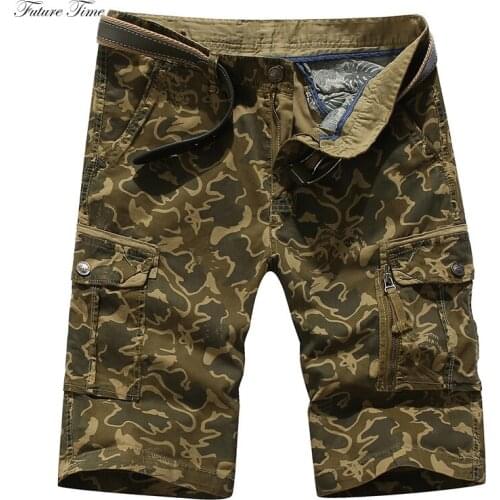 Men Shorts Fashion Casual Short Pants Military Army Color Pockets Cargo Pants Plus Size Cootton Summer Brand Clothing C1835