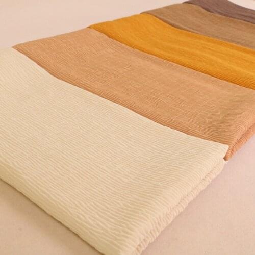 LMLAVEN soft Wrinkle bubble chiffon shawl Women plain wrinkle crumple scarf hijab spring muslim 21 color scarves/scarf 180*70cm