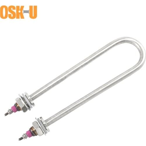 304SUS Heating Element for Kitchenware M18 Thread U type Heating Pipe 220V/380V U Shape Heater Element 1.5KW/2KW/3KW/4KW