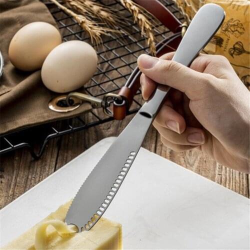 New 50pcs/lot Multifunction Stainless Steel Butter Cutter Knife Cream Knife Western Bread Knife Cheese Spreaders