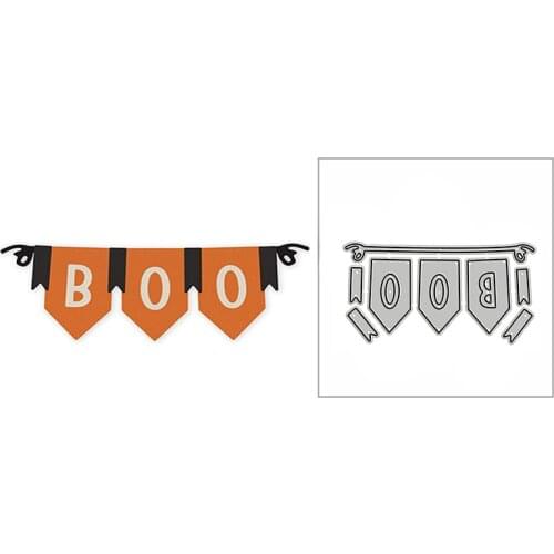 New Play Game Boo Word Banner 2020 Metal Cutting Dies for DIY Scrapbooking Decoratve and Card Making Embossing Craft No Stamps