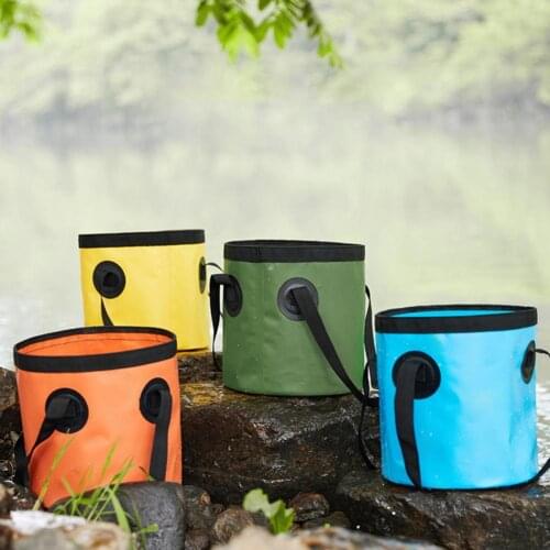 10L/20L portable bucket water storage bag storage bag waterproof water bag fishing folding bucket Camping Water Container
