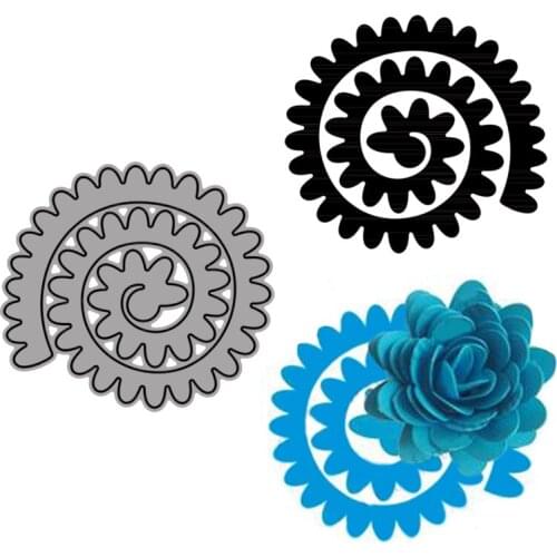 Cutting Dies Spiral Use And Making Flowers To Decoration For DIY Scrapbooking Embossing Album Paper Cards Dies 2021 New