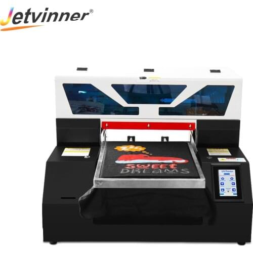 Jetvinner A3 DTG Printer for Epson R1390 T shirt on Dark and Light Textile Clothes Flatbed Printer A3 DTG Printing Machine