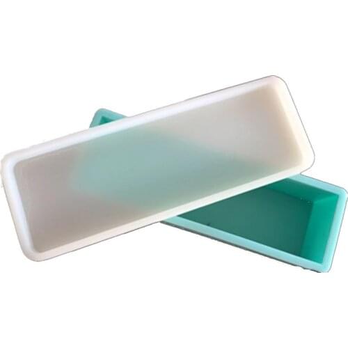 Rectangle Loaf Soap Toast Baking Mold Loaf Hard Silicone Mold with Cover Silica Gel Not Easily Deformed 1kg Moulds PRZY S1361