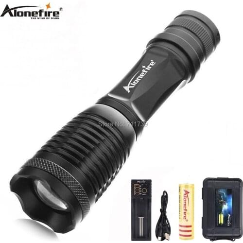 AloneFire E007 Cree Tactical Flashlight XM-L T6 L2 U3 LED Zoom Fishing Travel Lantern Camping Spotlight Torch AAA 18650 Battery