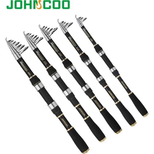 Telescopic Fishing Rod 1.8 2.1 2.4 2.7 3.0m SOLDIER Super Short Saltwater Spinning Rod Fiber Fishing Pole Travel Rod