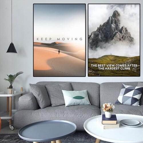 Inspiring Words Letter Canvas Oil Poster Printing Modern Home Decor Wall Art Painting Living Room Decoration Picture