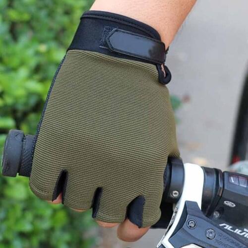 Anti-sweat Cycling Gloves Men Women Half Finger Gloves Breathable Anti-shock Sports Bike Bicycle Glove Outdoor Cycling Gloves