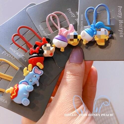 1Sets Disney Mickey 0318113 Anime Headwear Kids Accessories Cartoon Hairband Child Girls Hair Pin Birthday Gifts New