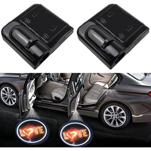 1pcs LED Car Door Welcome Light Wireless Projector Laser Logo Ghost Shadow Decorative Lamp Laser Emblem Lamps Kit