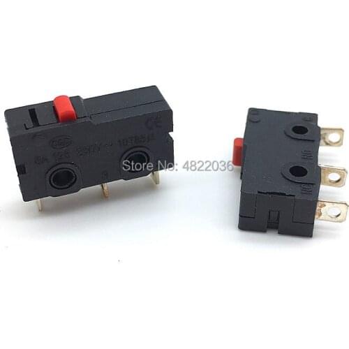 10pcs Limited Switch 3 Pin NO NC 5A 250VAC Mini Micro Switch KW12-A Without Lever