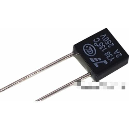 100pcs RH 130C RH 130Degree RH 130 Thermal Fuse RH temperature fuse 2A 250V fan motor thermal fuse