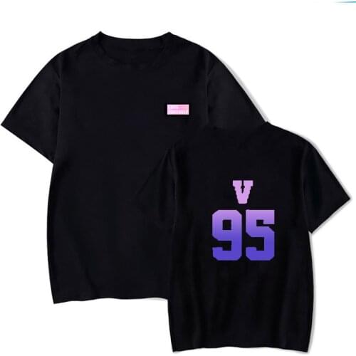 2019 k-pop t-shirt Rap Monster JIN SUGA J-HOPE JIMIN V JUNG KOOK short sleeve T-shirt LOVE YOURSELF Tear Portrait